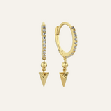 Short Plain Spike Hoop