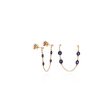 Double Stud Chain Earring
