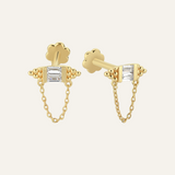 Hindi Baguette Drop Chain Labrette
