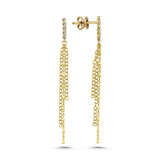 Fringed Drop Chain Stud