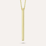Gold-Filled Medium length Stick necklace