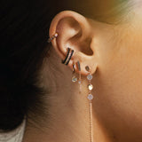 Vertical Bar Mini Drop Chain Stud