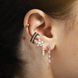 Pearl Large Hoop Earring
