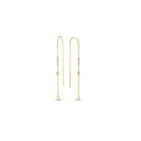 Micro Geometric Long Thread Earring