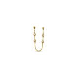 Double Stud Chain Earring