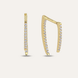 Double Dagger Screw Back Earring