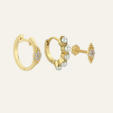 Hindi Pearl Earring Set