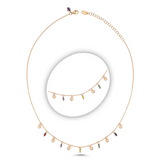 Semi Precious Marquis Shakira Necklace
