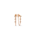 Micro Triple Marquis Drop Chain Stud