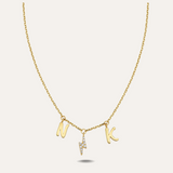 "Two Plus One" Bespoke Personalized Necklace