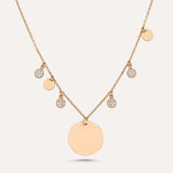 Long Shakira Asymmetric Pave Necklace
