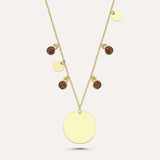 Long Shakira Asymmetric Pave Necklace