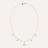Feather and Dot Layering Necklace
