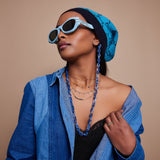 Colored Stone Spike Choker