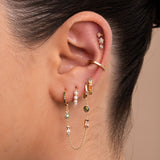 Mini Star Drop Stone Stud