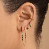 Single Stone Ear Hoop