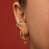Micro Shapes Hoop Earring