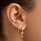 Micro Shapes Hoop Earring