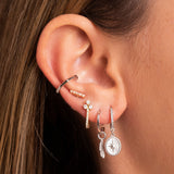 Five Stone Long Bar Piercing Stud