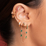 Lightning Bolt Piercing Stud Earring