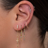 Mini Star Drop Stone Stud