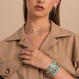 Parallelogram Medium Drop Chain Lariette