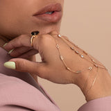 Double Strand Geometric Slave Bracelet