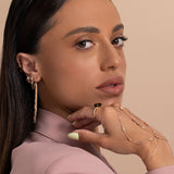 Double Strand Geometric Slave Bracelet