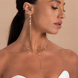 Alternating Pearl and Stone Choker