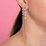 Three Stone Short Bar Stud (Screw back)