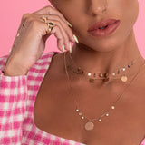 Long Shakira Asymmetric Pave Necklace