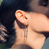 Medium Hairpin Chain Earring
