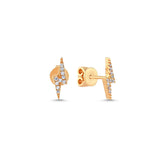 Lightning Bolt Stud Earring
