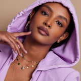 Semi Precious Hanging Stones Necklace