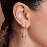 Micro Hoop and Stud Double Earring