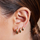 Mini Moon Screw Back Stud