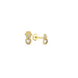 Three Stone Hindi Stud (Screw back)