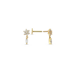 Daisy Marquis Drop Stone Piercing Stud