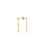 Short Triple Geometric Drop Earring