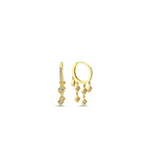 Micro Shapes Hoop Earring