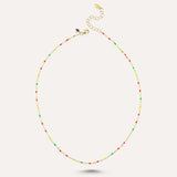 Rainbow Dot Necklaces