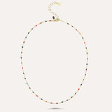 Rainbow Dot Necklaces