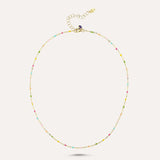 Rainbow Dot Necklaces