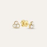 Three Pearl Stud