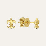 Mini Fleur De Lis Stud