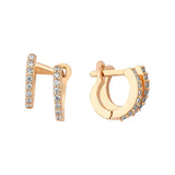 Double Oval Hoop Earring