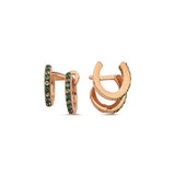 Double Oval Hoop Earring