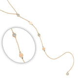 Extra Long Pave Stone Lariette