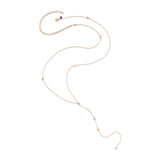 Extra Long Pave Stone Lariette
