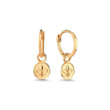 Fleur De Lis Round Ear Charm